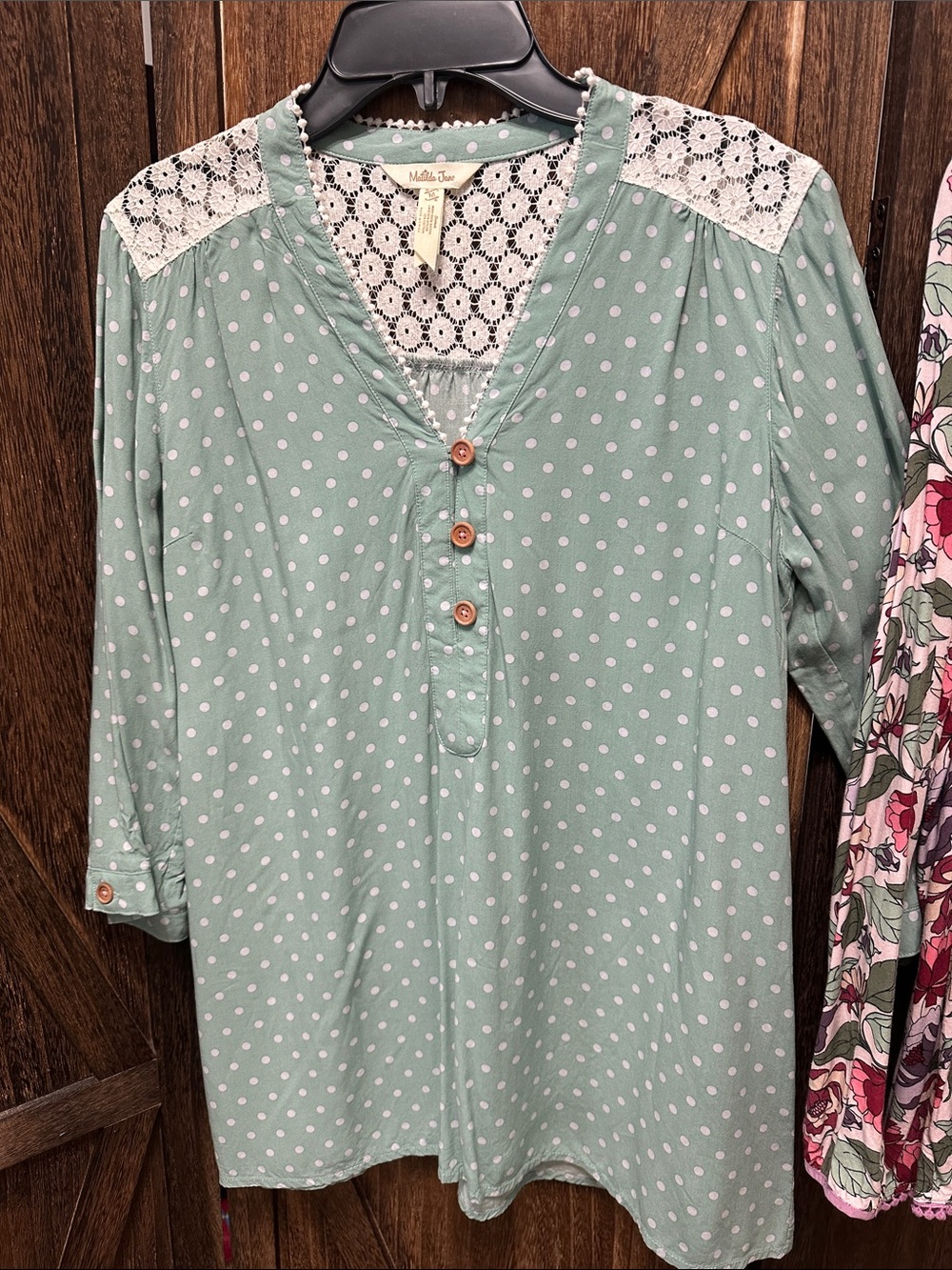Matilda Jane Mint Green Polka Dot Lace and flowered with polka dot tops
